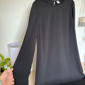 Old Navy Classic Black Long Sleeve Dress